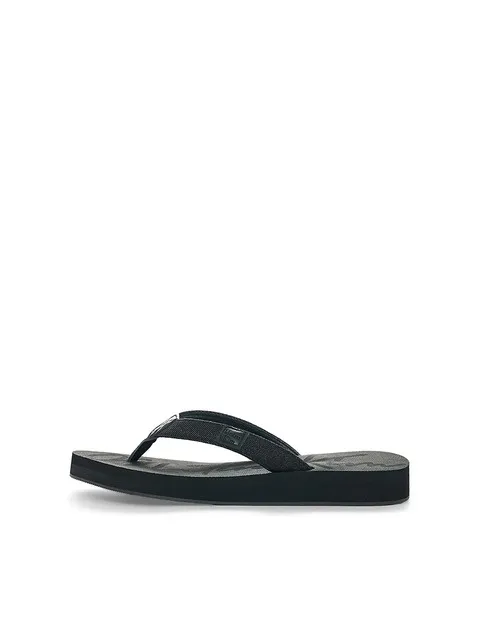 MATIN DENIM LOOP FLIP FLOP IN BLACK