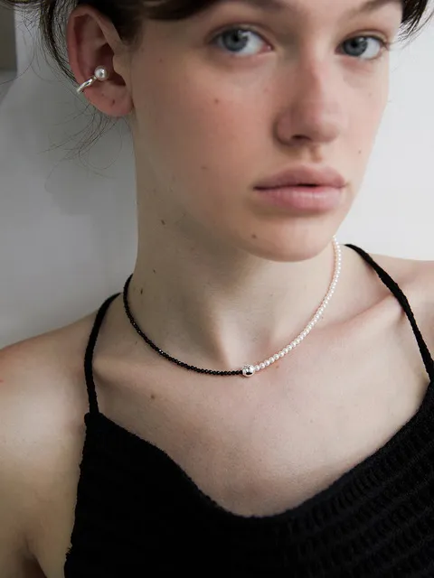 half spinel necklace