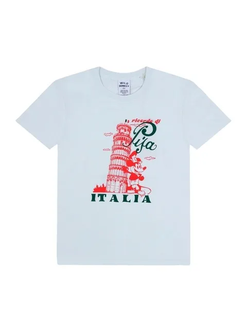 와일드동키 T-PISA LIGHT DYED GREEN 공용 반팔티
