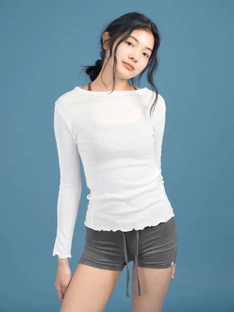 Delicate Line Tee (Pure White)