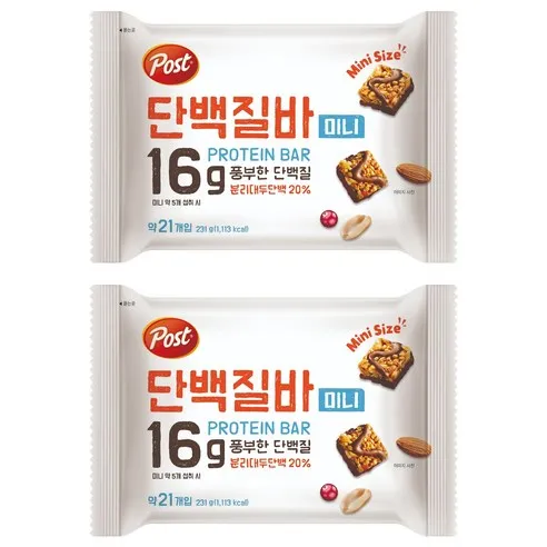 포스트 단백질바 미니 21p