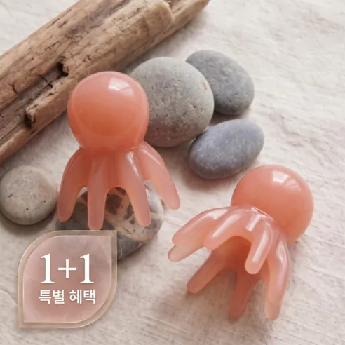 노바르 문어 두피 괄사 마사지기