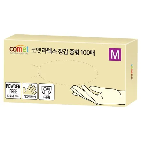 코멧 라텍스장갑 100매입