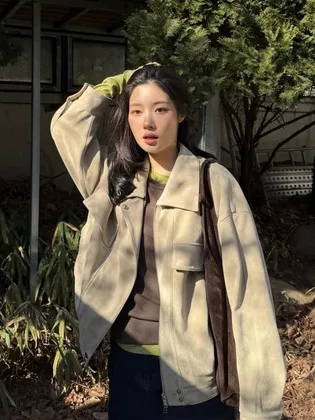 온앤온 스웨이드 봄버 점퍼 NEL6XM801_97