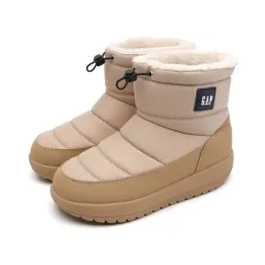 GAP 블러 패딩 방한 부츠 브라운