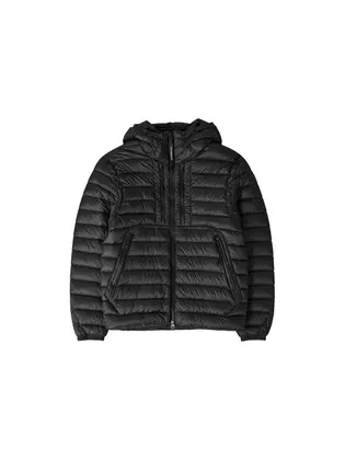 씨피컴퍼니 CP 컴퍼니 26FW 렌즈 와펜 DD 쉘 후드 경량패딩 자켓 블랙 21CMOW021A 110416A 999