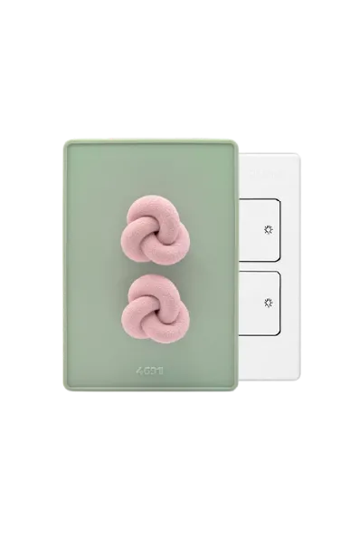 4691프로젝트 The Knot Series 노트 스위치 커버 1 2 3구 세이지그린 코랄핑크
