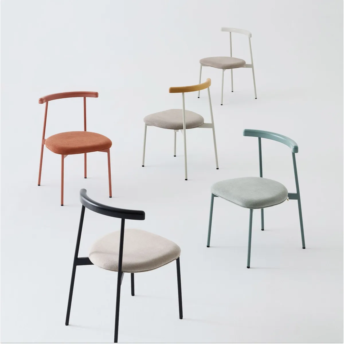 한샘 미나 라운드 식탁의자 5colors