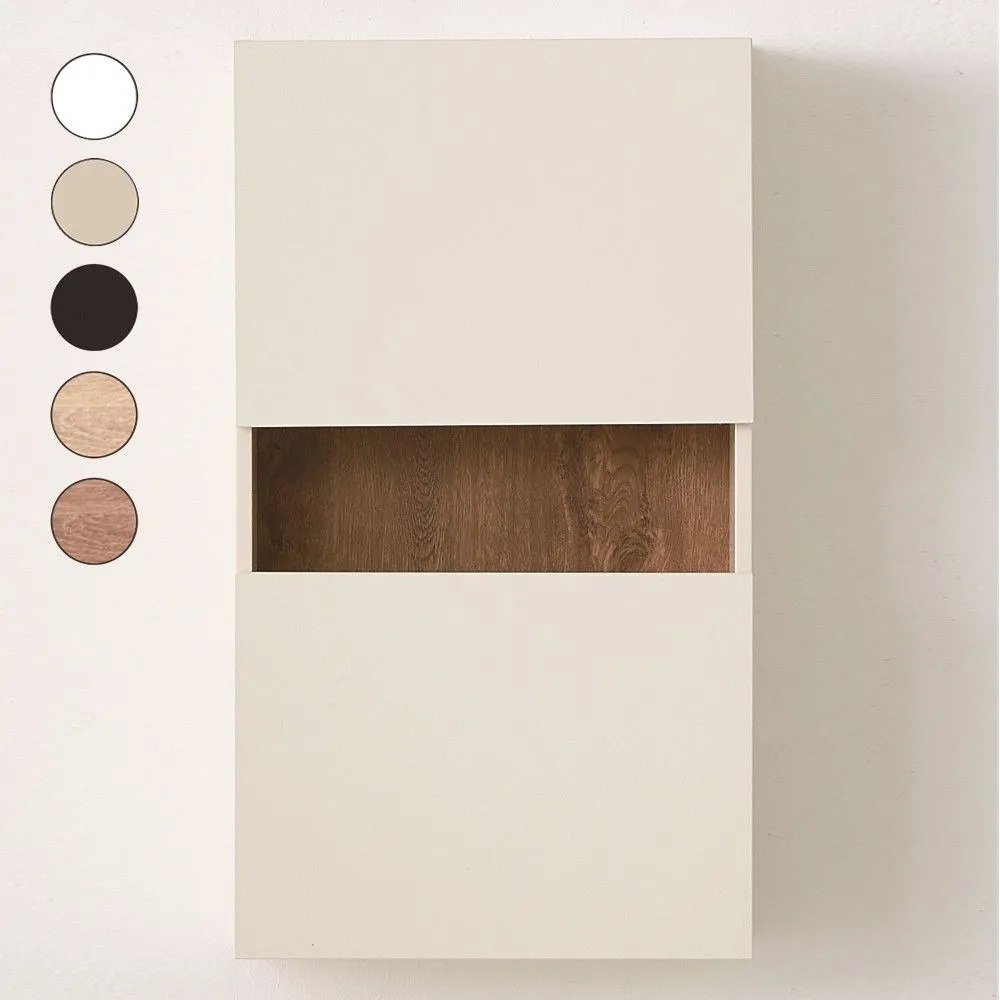 몬세라믹 월넛 우드 욕실장 단색 소프트 욕실 수납장 500x800mm