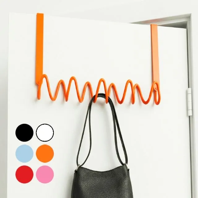 하이앤드라이 웨이브 라인 도어행거 문걸이행거 모자걸이 옷걸이 도어후크 문후크 2size 6color