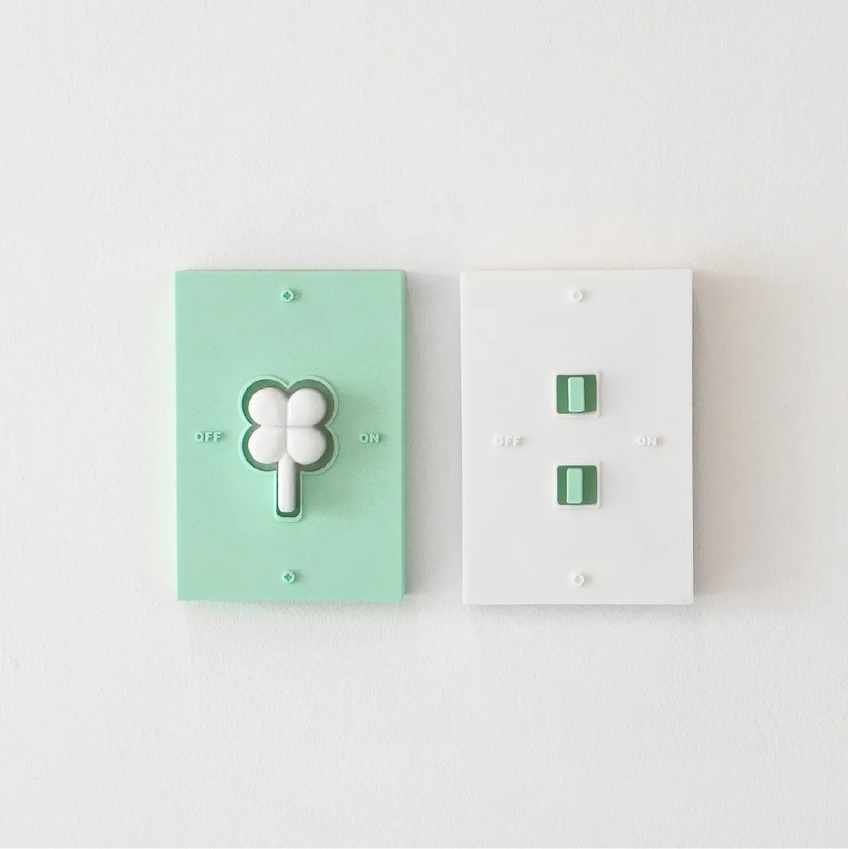 46month LUCKY SWITCH COVER GREEN ㅣ스위치 커버