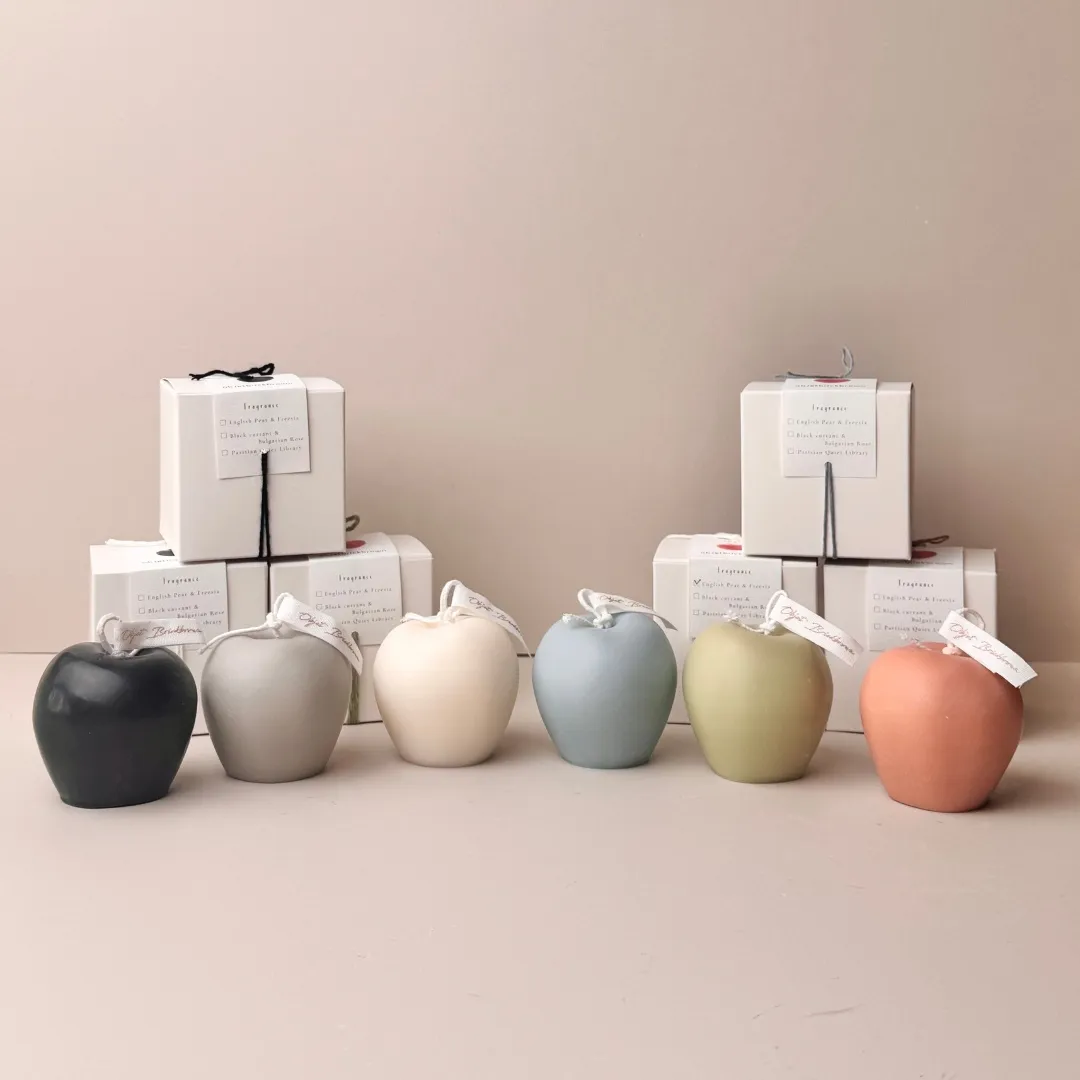 오브제브릭브라운 사과캔들 6Color 오브제캔들 Apple Objet Candle