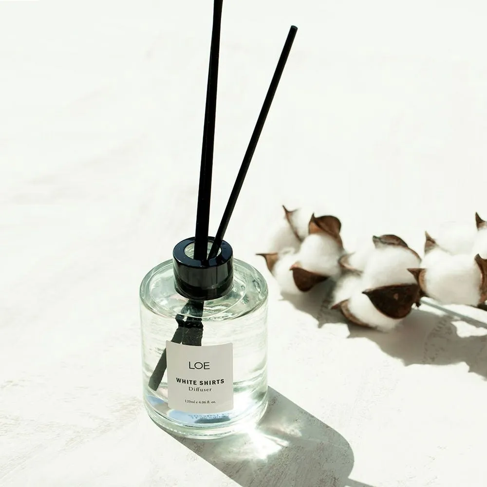 로에 카카오페이 8 디퓨저 120ml 리드스틱 꽃집향 하쉬그린 화이트셔츠 런드리센트