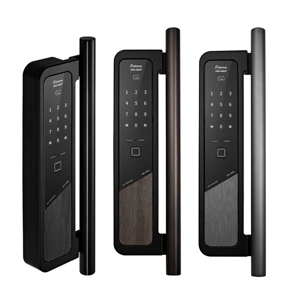 게이트맨 전국설치 GM-1000L 체결형 1초잠김 푸시풀도어락 고급형 카드키 번호키 디지털도어락