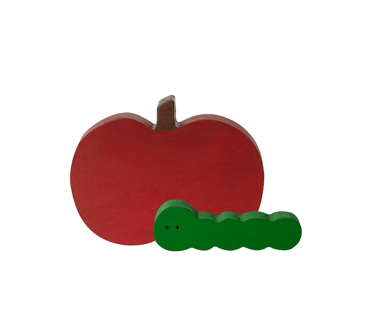 주주스튜디오 APPLE BITT 애벌레와 사과 오브제