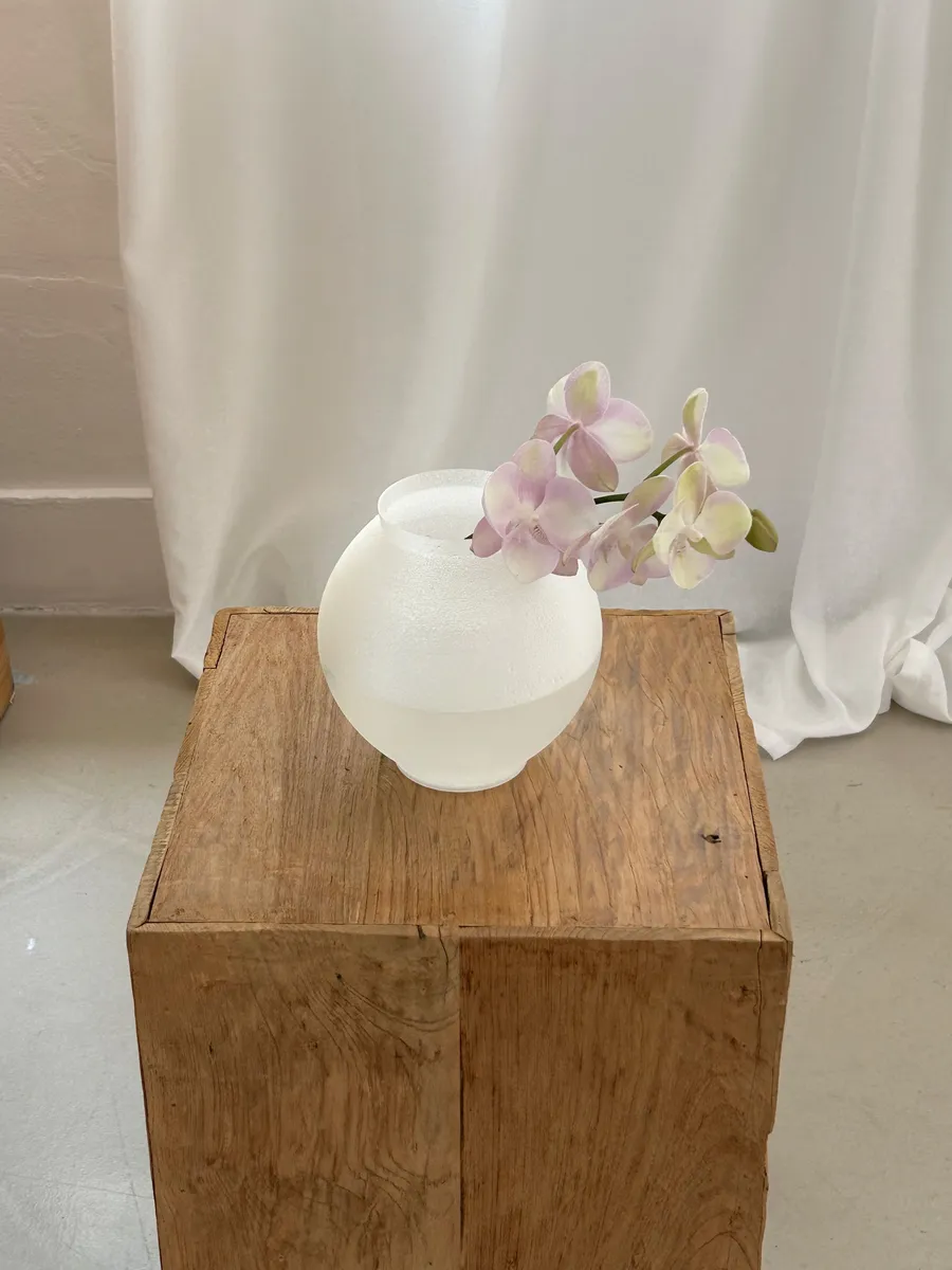 소안오브제 투명 달항아리 화병 2size 3D 프린팅 오브제 Moon Jar