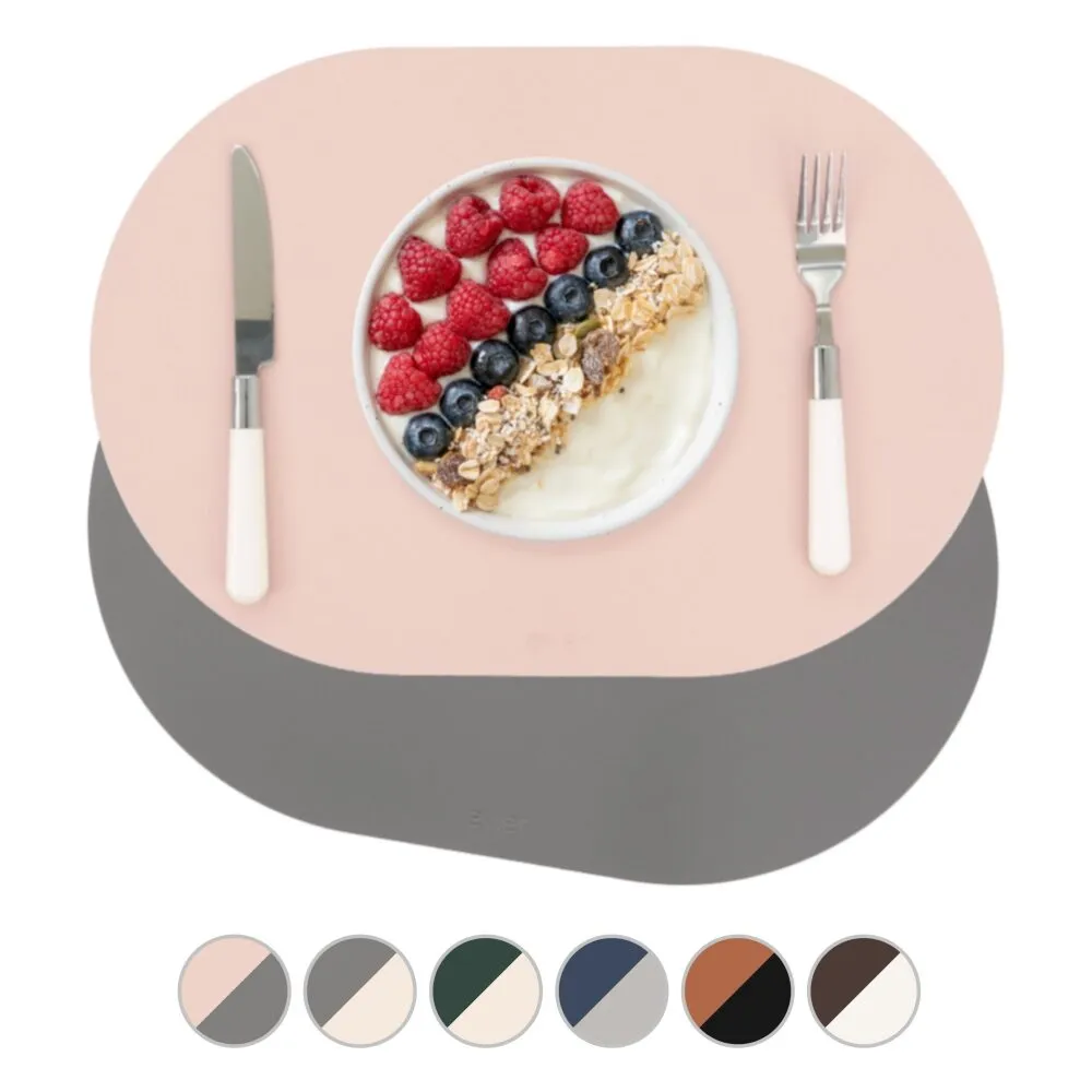 에비에르 1 투톤 가죽 식탁매트 테이블매트 10colors
