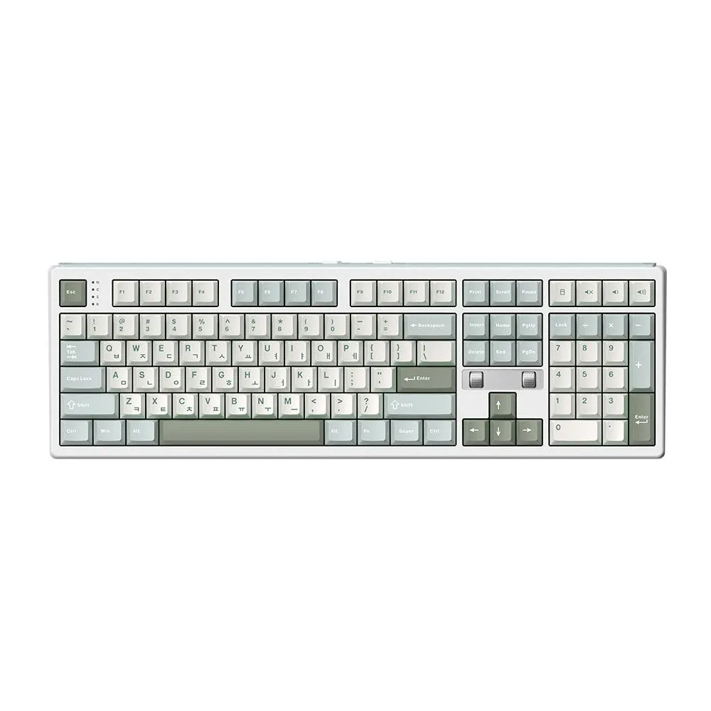 프리플로우 archon AK68 DualDial 유무선 기계식 키보드 말차라떼 에그스톤축