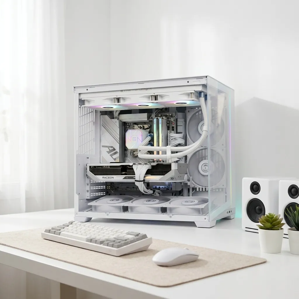 서린컴퓨터 데스크테리어 하이엔드 게이밍PC 7800X3D 9070XT 48G