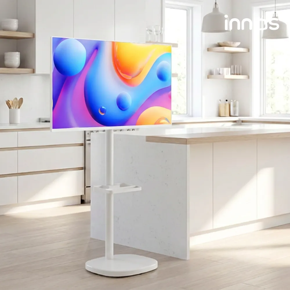 이노스 화이트 삼탠바이미 이동식 FHD TV 81cm 32인치 스탠드 패키지