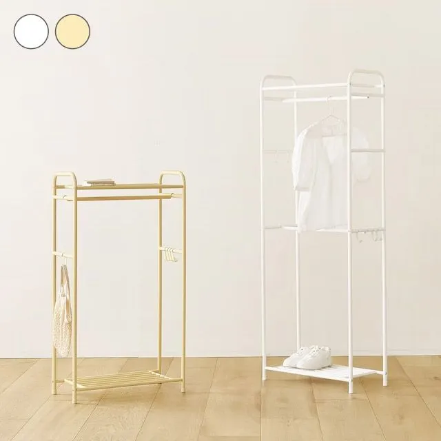 룸앤홈 블랙 출시 메종 높이 조절 수납 드레스룸 옷걸이형 스탠드 행거 훅6P포함 3colors