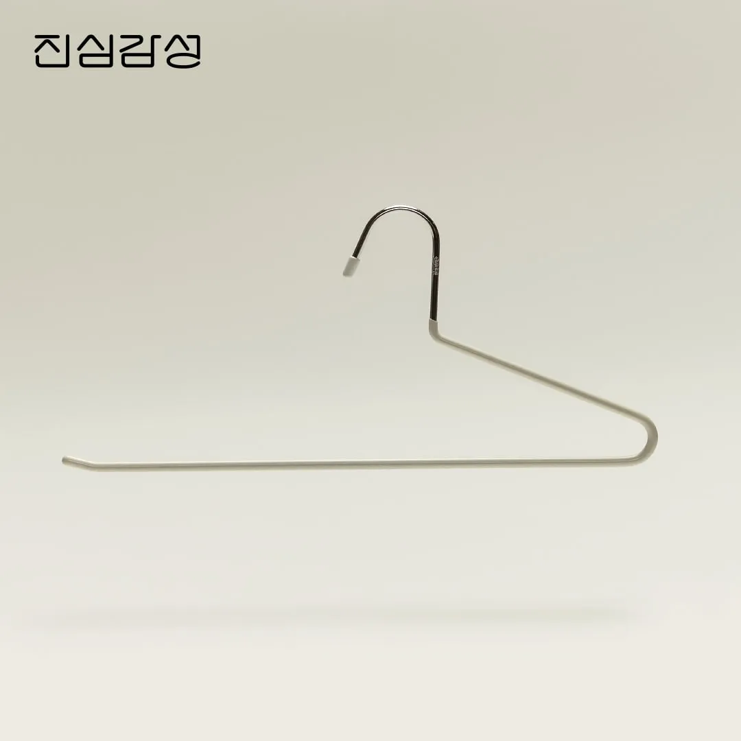 진심감성 신규 크림 컬러 논슬립 바지걸이 30개