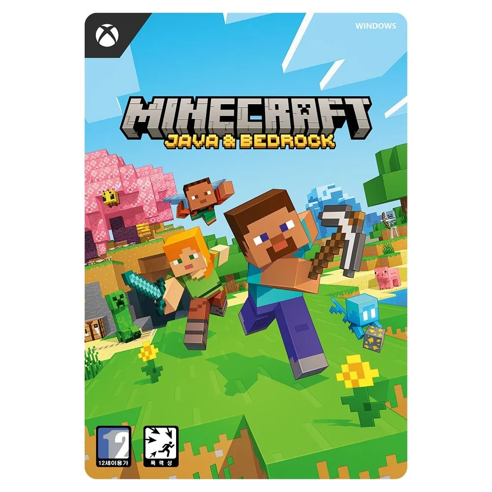 Xbox Windows 마인크래프트 자바베드락 에디션 Digital Code