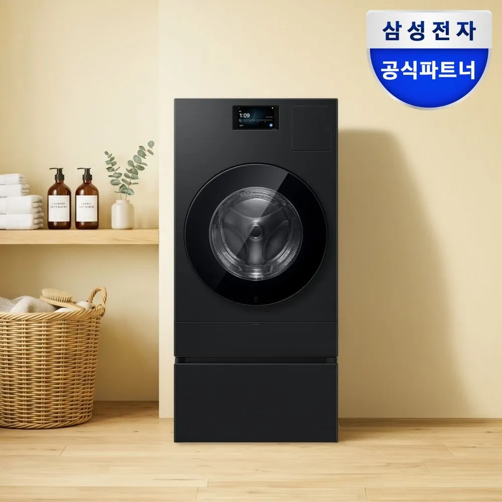 삼성전자 WD90H25BHBN1 AI콤보 세탁건조기 수납함패키지 블랙캐비어 1등급