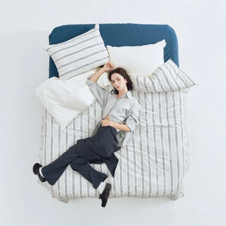 토노브 TONOVE 최대20 에스닉 스트라이프 고밀도 순면 사계절 차렵이불세트-3컬