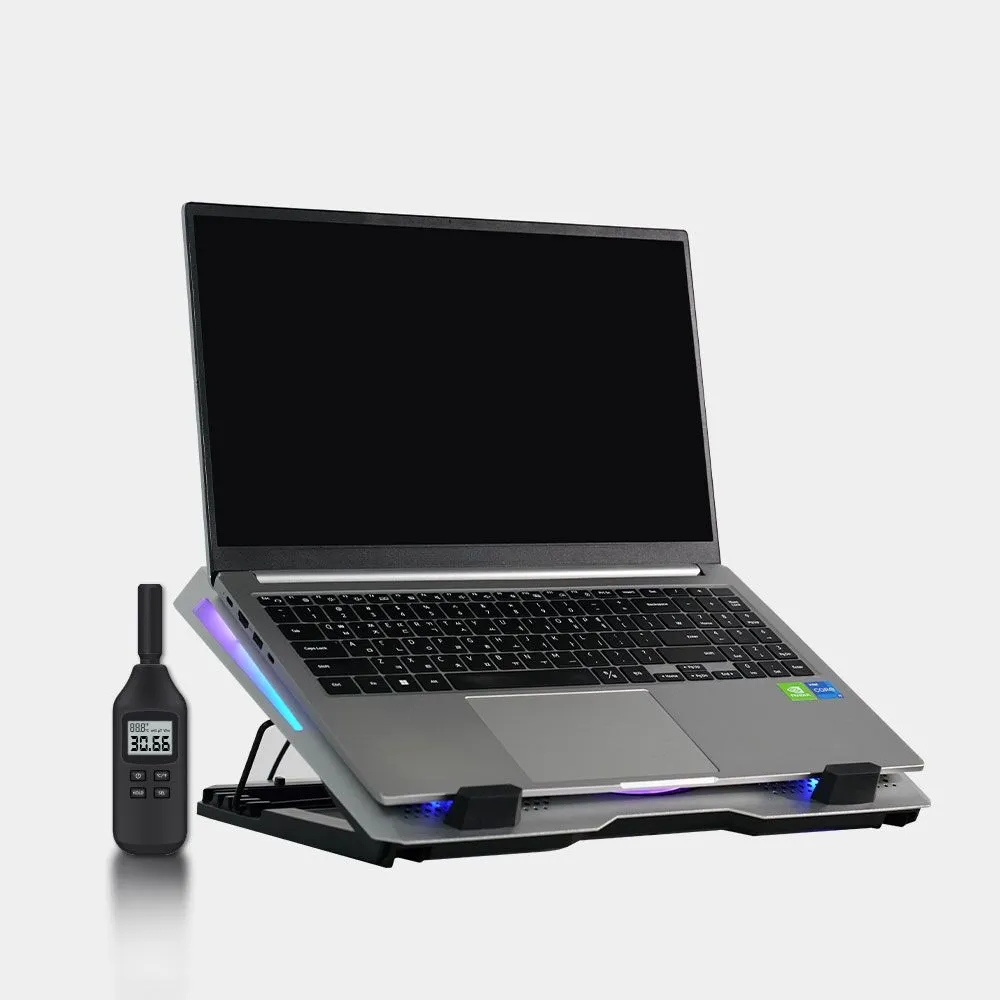 지클릭커 콜드마스터 NC25 알루미늄 쿨링패드 게이밍 RGB 노트북 쿨러 거치대