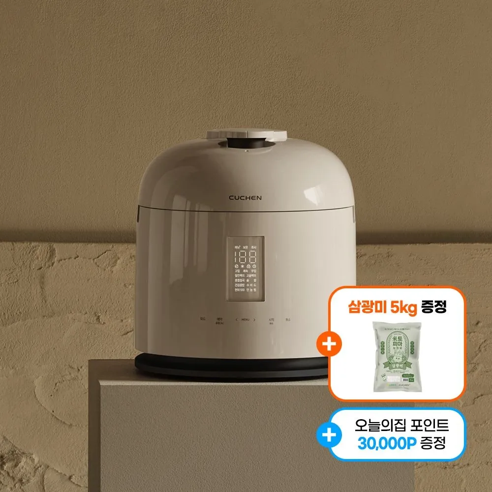 쿠첸 적립3만 쌀5kg 123 10인 풀스텐 듀얼 IH밥솥 CRT-XPD1080SEGW