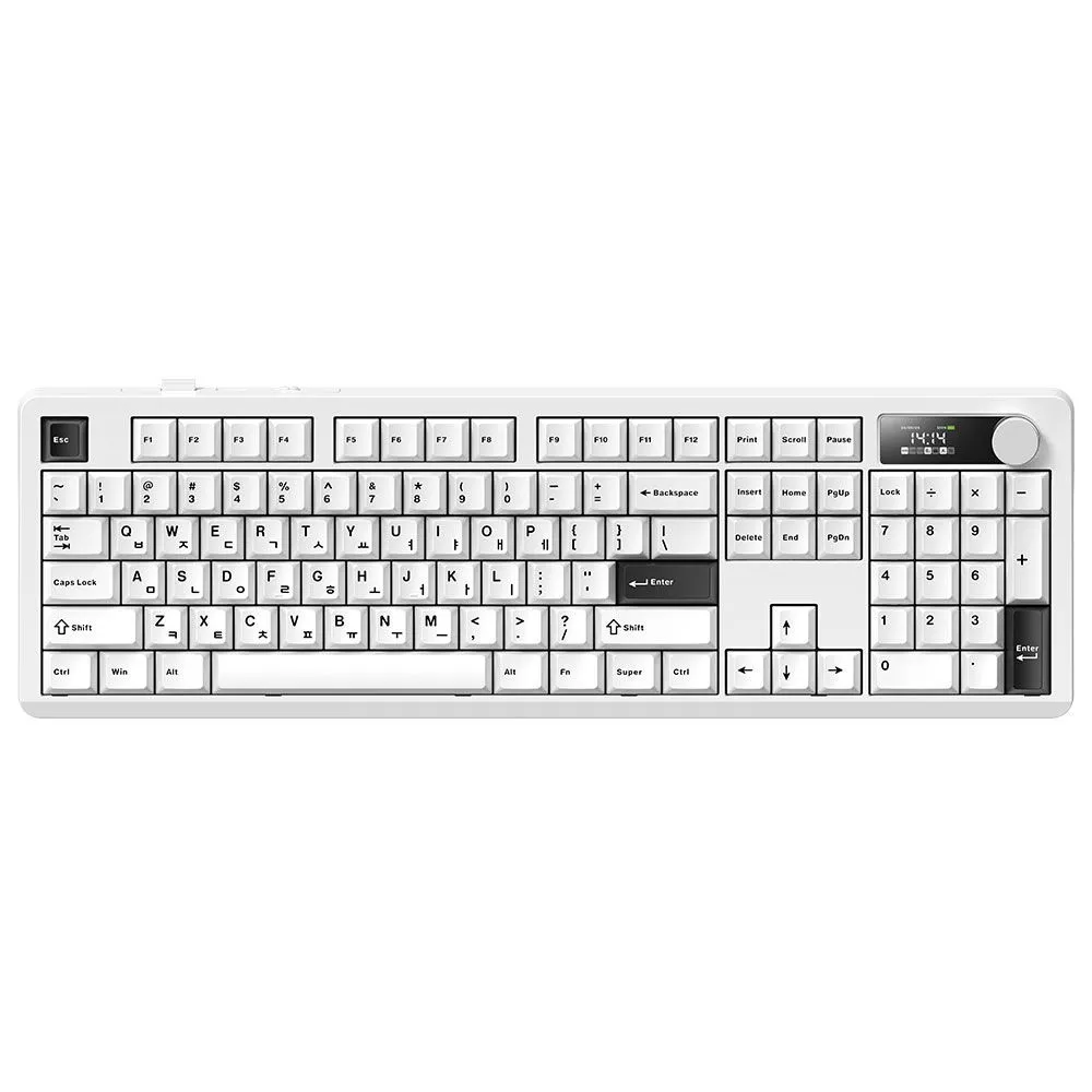 프리플로우 archon AK74 104키 유무선 블루투스 기계식 키보드 비엔더블류 저소음라임v3