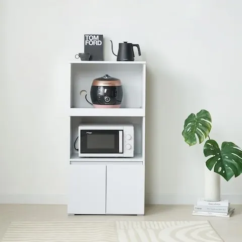 제우스가구 뮤즈 1200 LPM 전자렌지대 밥솥겸용 주방수납장 4colors