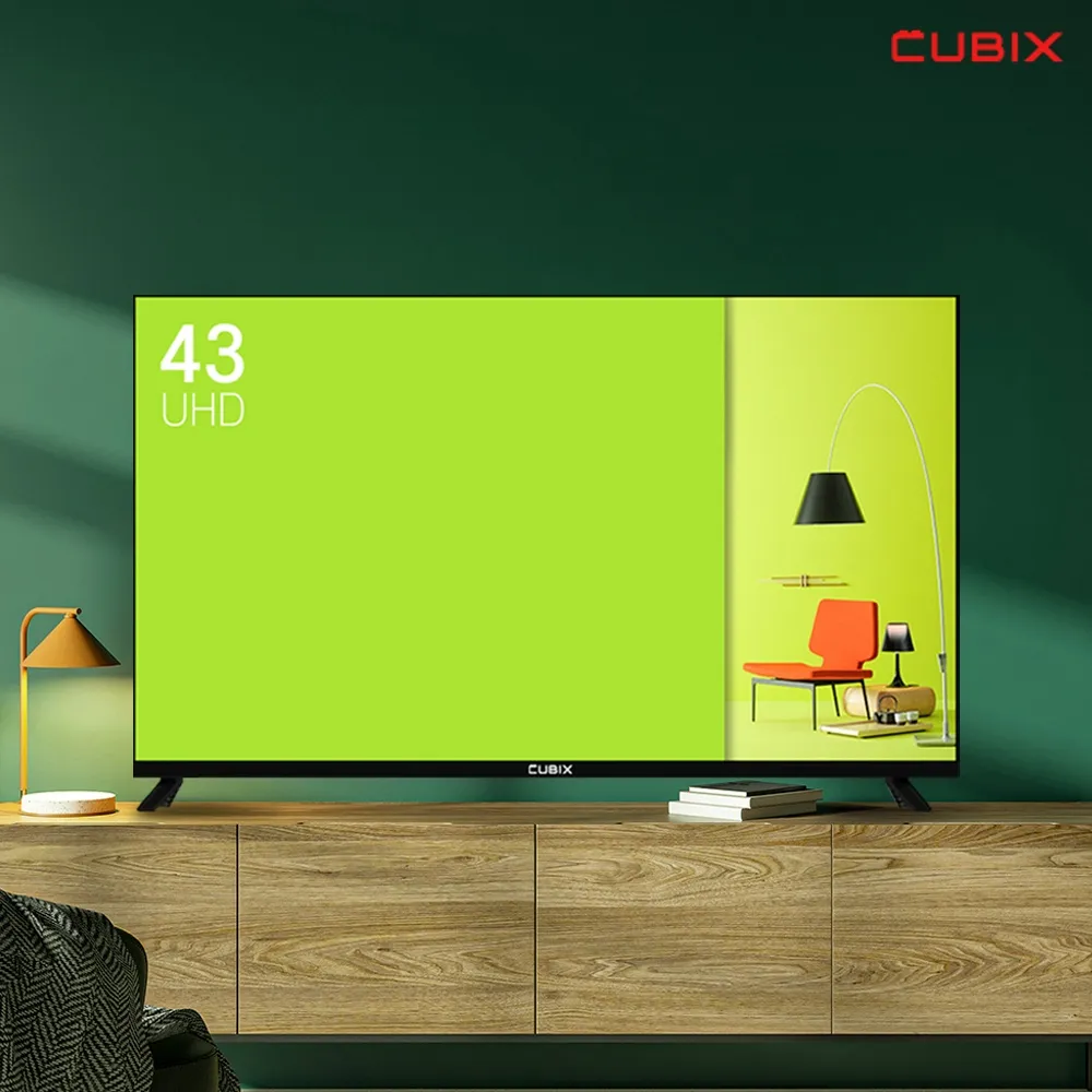 큐빅스전자 큐빅스 109cm 43인치 UHD 4K TV LED 에너지효율 1등급 대기업패널