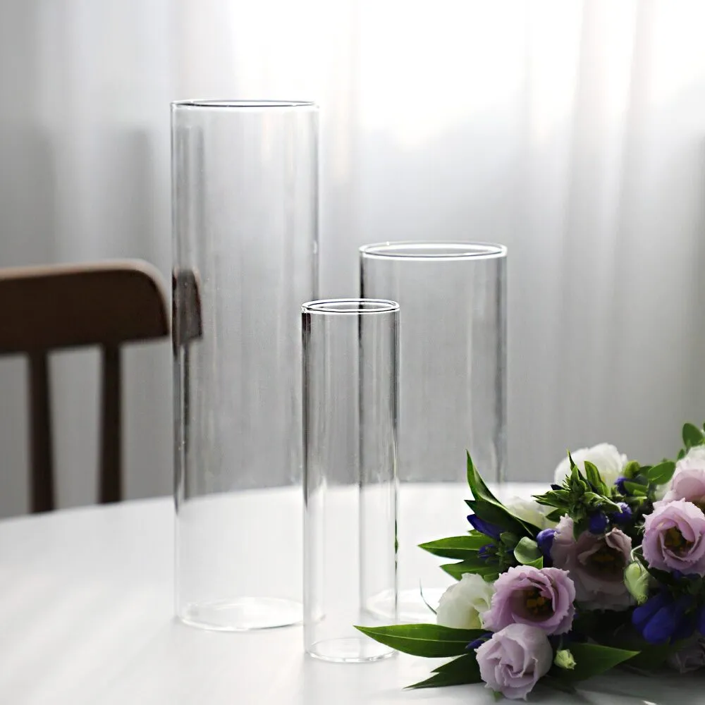 키친몰링 헤이스 일자 유리 화병 꽃병 3size