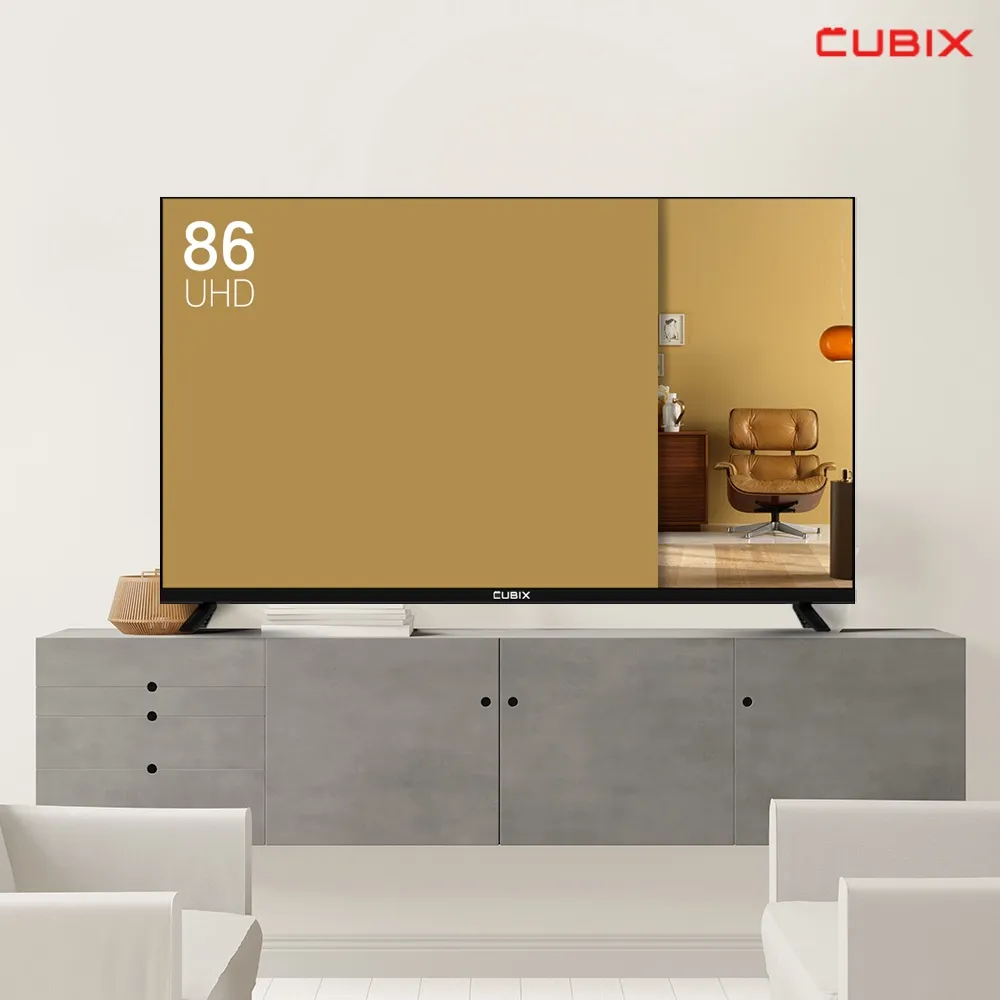 큐빅스전자 큐빅스 215cm 85인치 UHD 4K TV LED 대형티비 LG정품패널