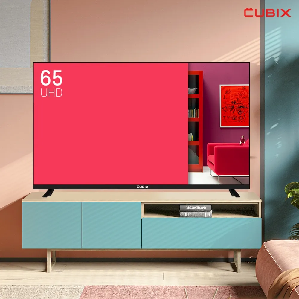 큐빅스전자 큐빅스 165cm 65인치 UHD 4K TV LED 에너지효율 1등급 대기업패널