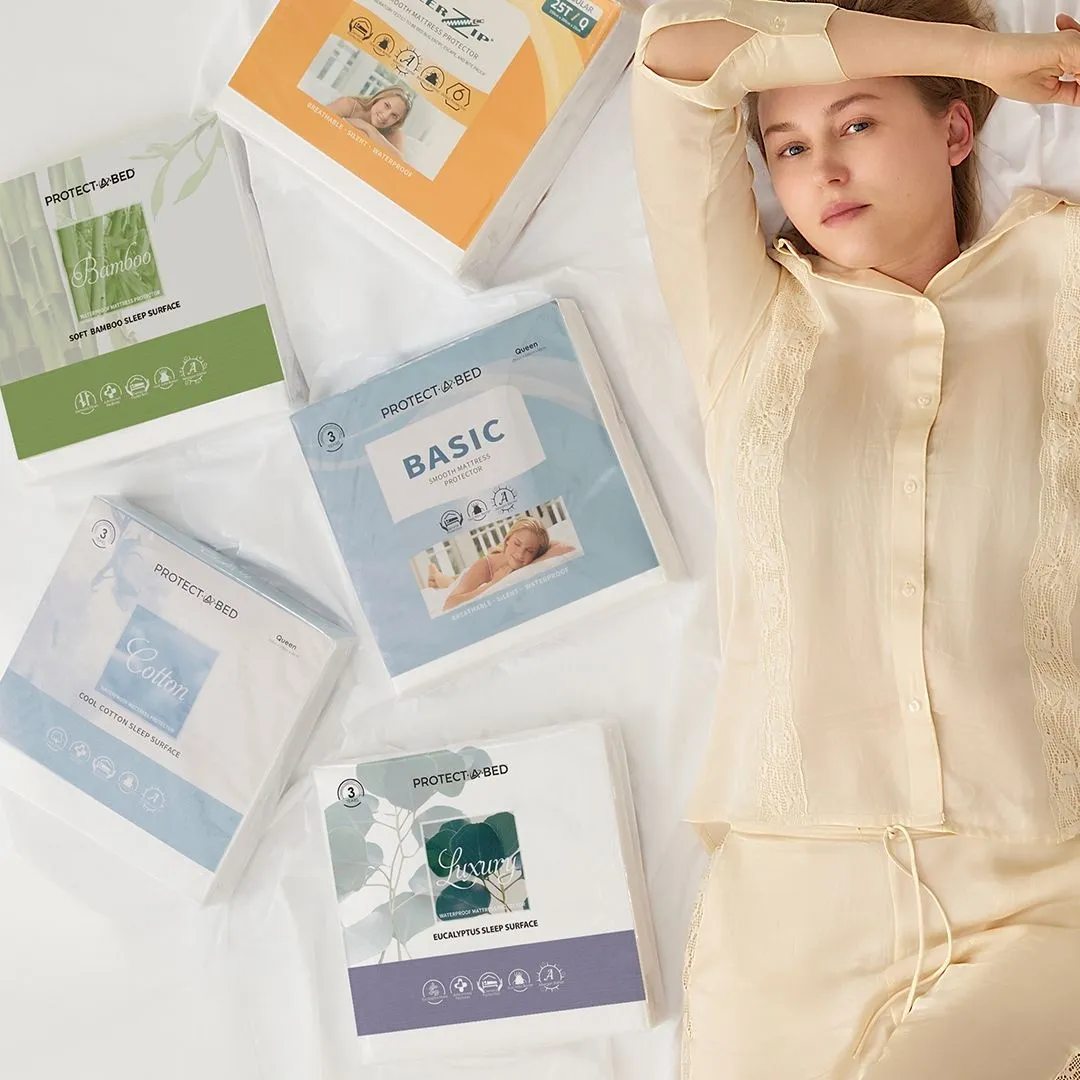 프로텍트어베드 미국 FDA KC인증 프리미엄 호텔 협업 진드기 방수 보호 매트리스 커버 20 size