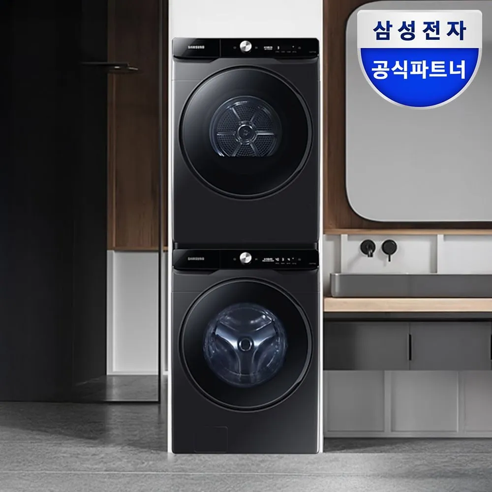 삼성전자 WF21DG6650BV2T AI 세탁기 건조기 21 21kg 블랙캐비어