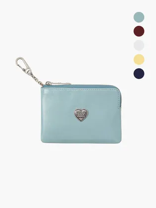 마지셔우드 HEART ZIPPER WALLET_SILVER LOGO_5colors