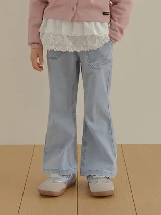 베베테일러 엠마 부츠컷 데님 팬츠