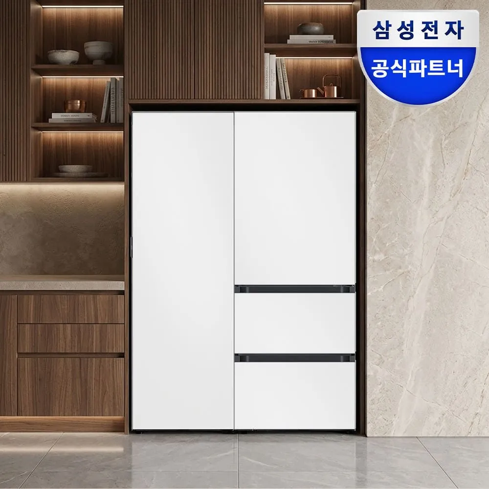 삼성전자 1도어 냉장고 3도어 김치냉장고 세트 RR40C7905AP RQ33DB74D2AP01