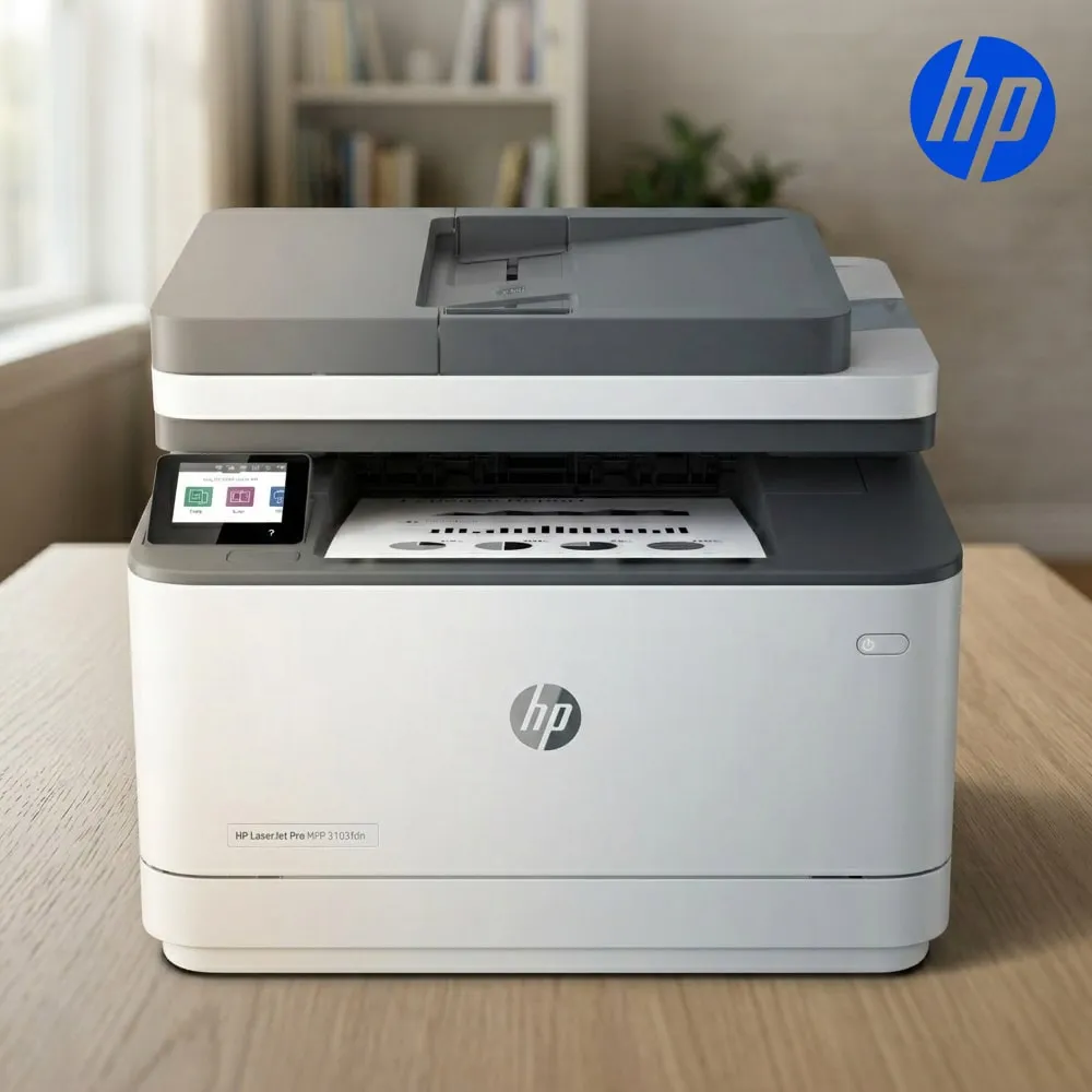 HP 3103FDN 흑백레이저복합기 팩스 양면인쇄 유선네트워크(신세계모바일상품권행사)