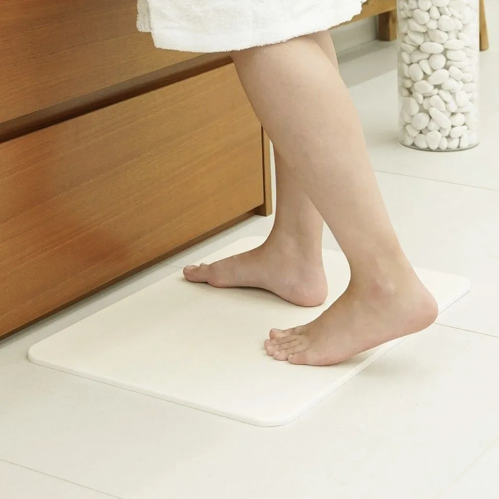 가쯔 일반형 규조토 발매트 욕실매트 아이보리 2size