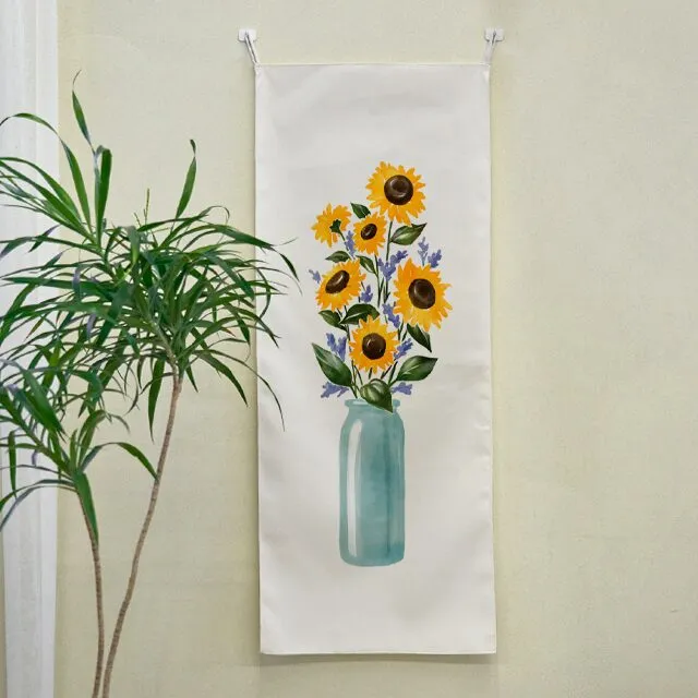 어번던스 해바라기C 세로형 패브릭 포스터 바란스커튼 size2