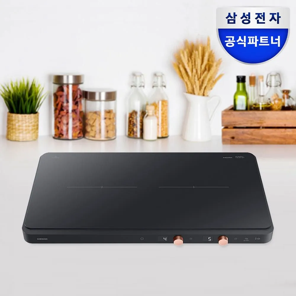 삼성전자 2구 인덕션 NZ62DG300CFK 더플레이트 블랙 프리스탠딩