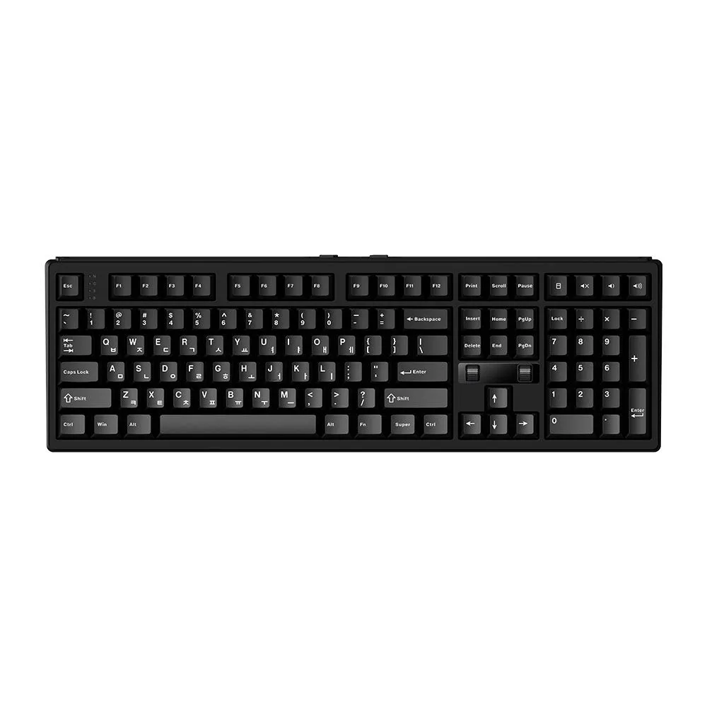 archon AK68 DualDial 유무선 기계식 키보드 더 블랙, 저소음 블루