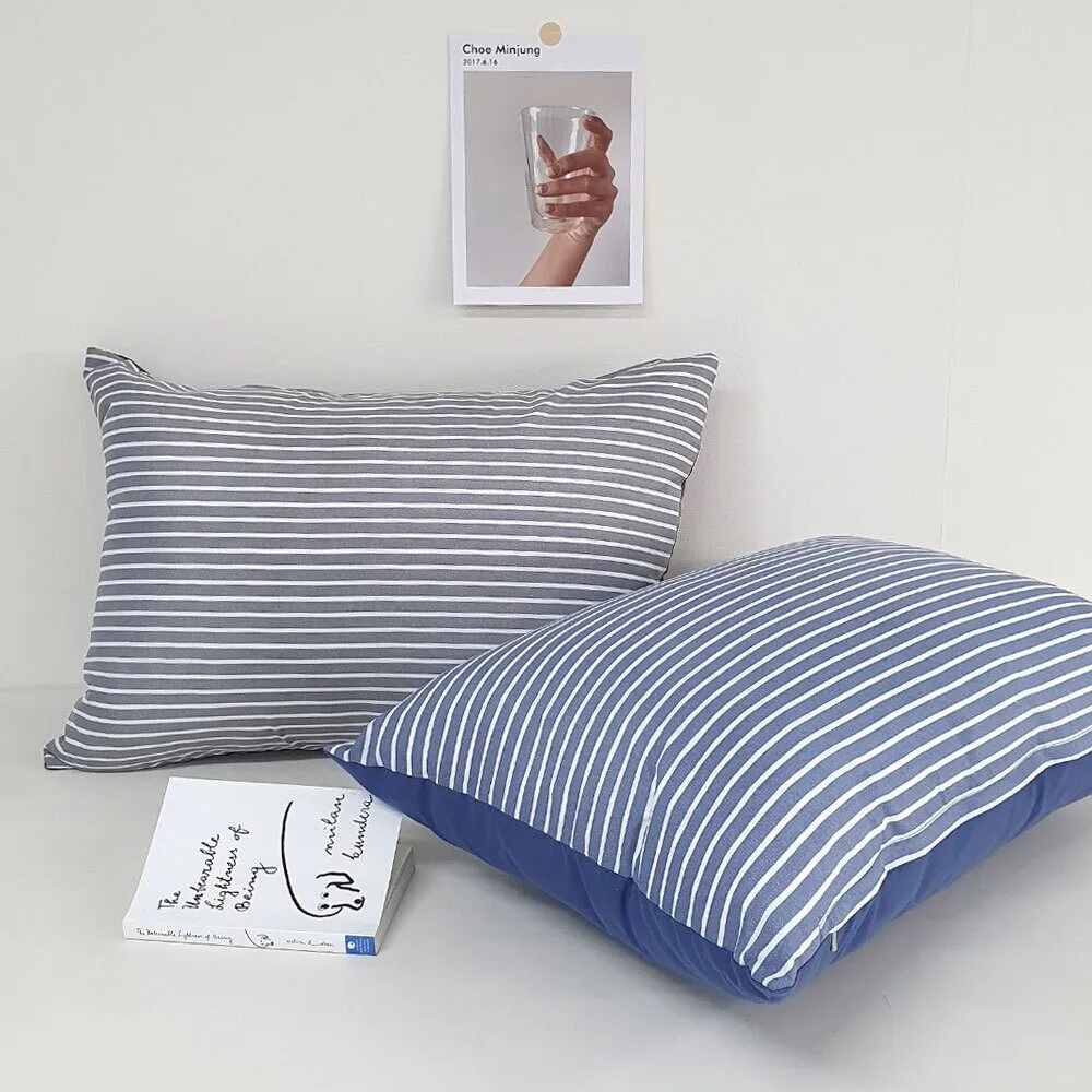 이룸앤 1 빈티지 감성 디자인 라인즈 로드 베개커버 2size 2colors