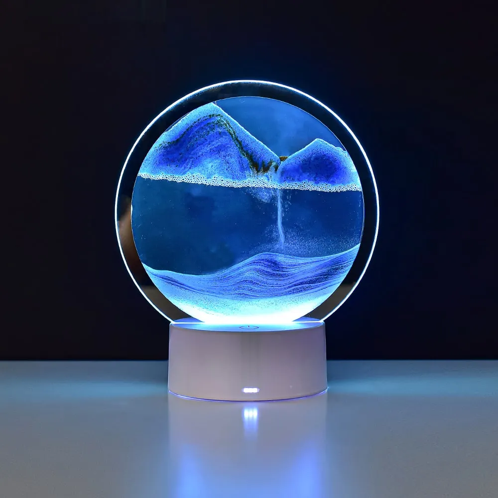 아트조이 LED 모래멍 무드등 모래시계 움직이는 모래액자 5colors