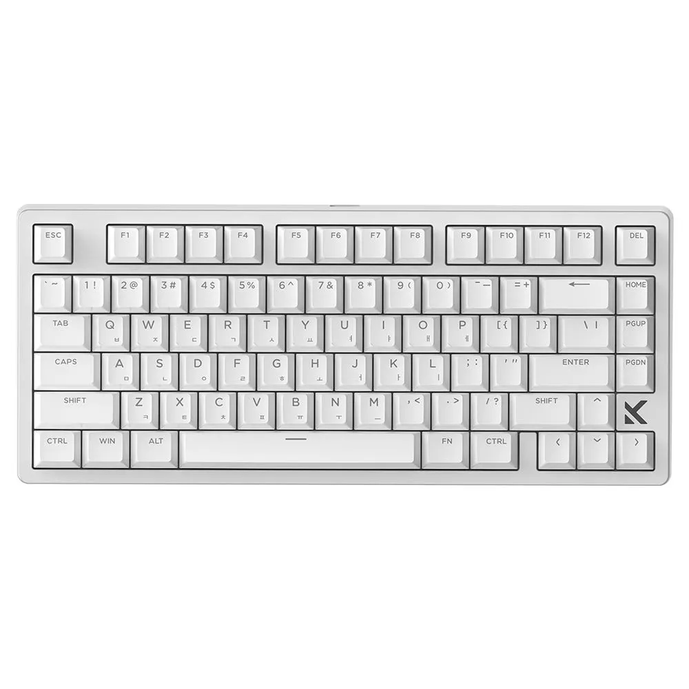 MCHOSE JET75 8k 래피드 트리거 자석축 게이밍키보드, 화이트 퀵실버